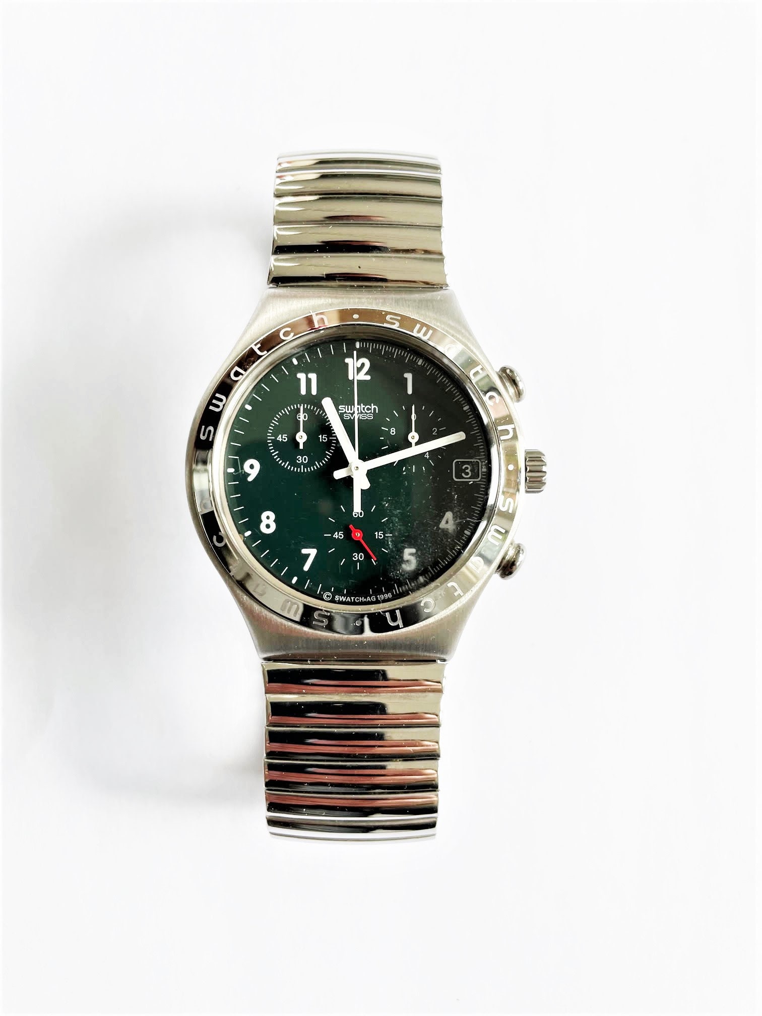 NEW : 1997 Swatch Irony Chrono GREENALIZE YCS402C Flex Strap | Etsy  Australia