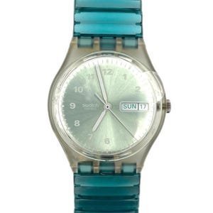 Vintage 1998 Swatch Gent Flex TOURMENTE GK728 - unworn mint condition - running with fresh battery - new in box - 34mm diameter