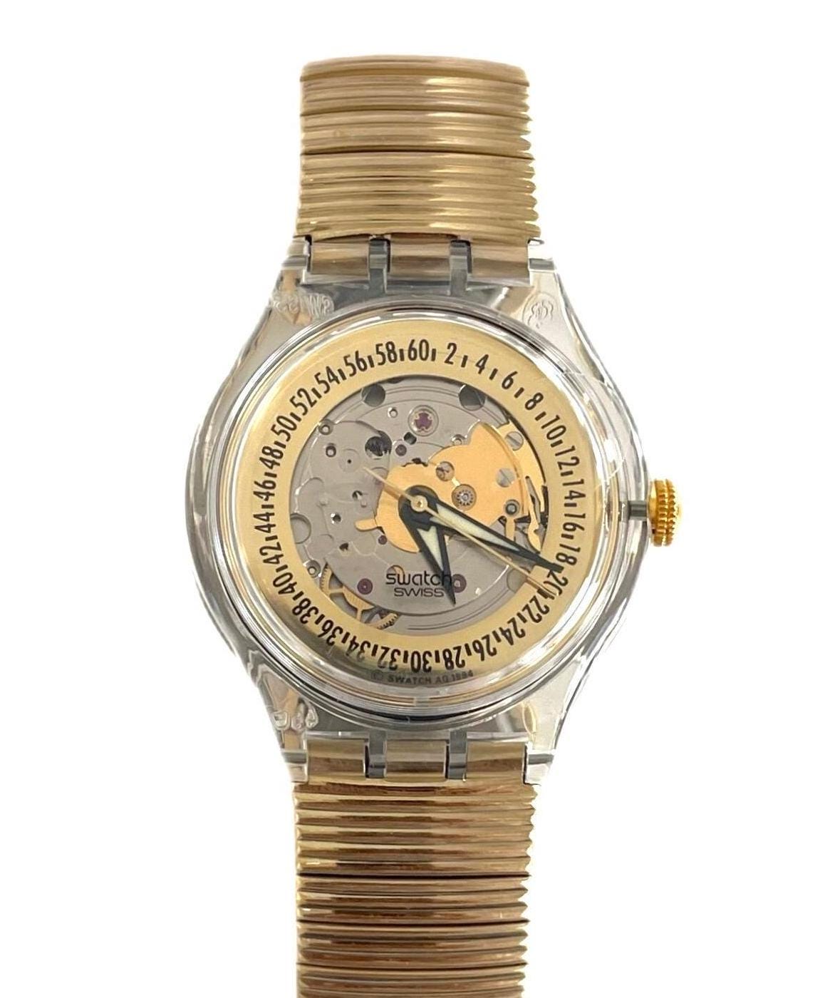 【稼動】Swatch GOLDEN SIXTIES オートマチック 腕時計 Vintage 1995 Swatch Automatic GOLDEN SIXTIES SAK115 - Unworn
