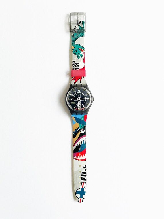 NEW : vintage Swatch 1994 Gent SKY HEROES GM704 - 100… - Gem