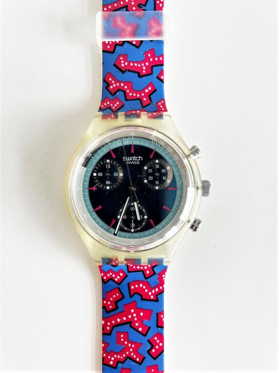 NEW : Vintage 1993 Swatch Chrono WILD CARD SCK100 Unworn | Etsy Australia