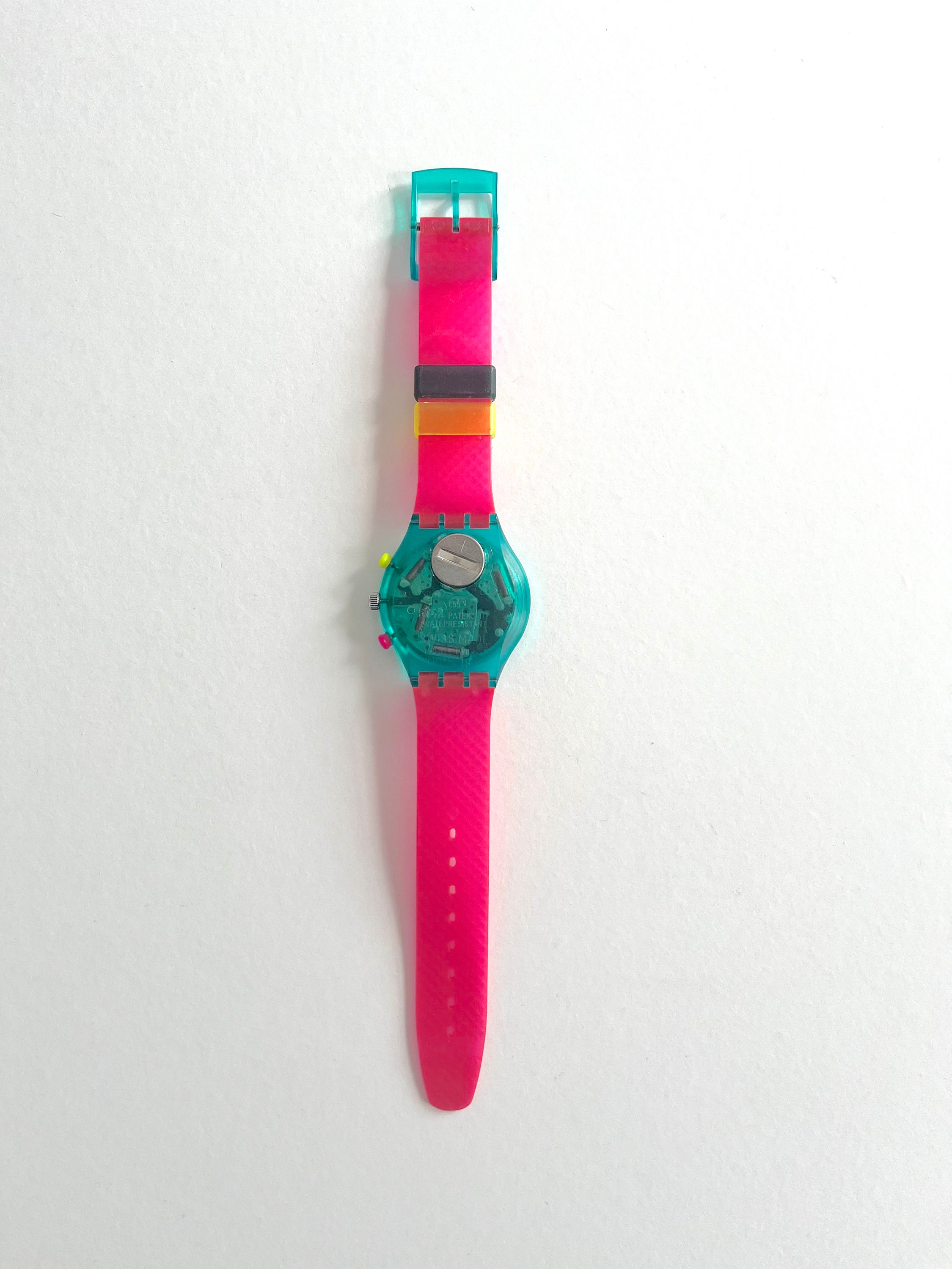 Vintage 1991 Vintage Swatch Chrono FLASH ARROW SCL100 Vintage 1991 Vintage Swatch Chrono FLASH ARROW SCL100