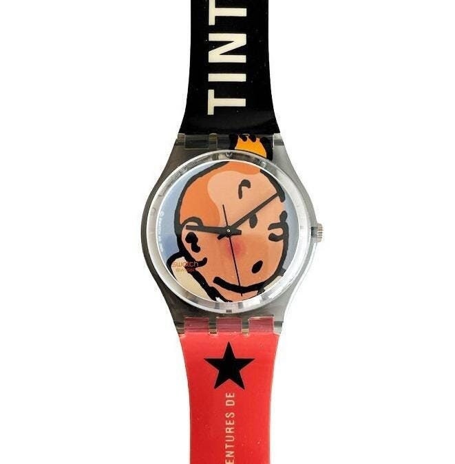TINTIN swatch タンタンの冒険 75周年記念モデル スウォッチ