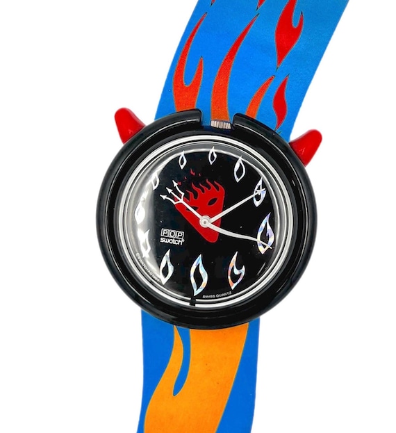 1995 Swatch Halloween Midi Pop Swatch Special HOT STUFF PMB103