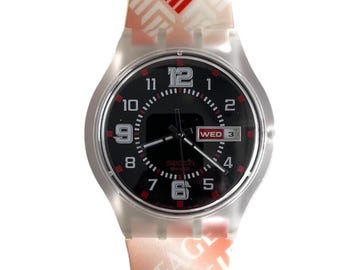 Swatch Jelly In Jelly Orangeade Drive Watch SUJK134 Swatch Jelly in Jelly Orangeade Drive Watch SUJK134 - Etsy main image 4