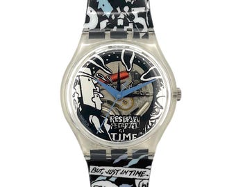 Swatch Gent FURTO GK265 de 1998 - 100 % neuf et jamais porté - état vintage - neuf dans sa boîte - nouvelle pile installée - diamètre 34 mm