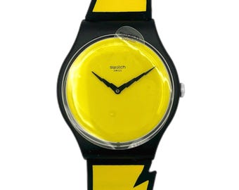Swatch New Gent LIGHTING FLASH SUOZ104 by Jeremy Scott - Unworn