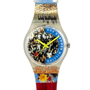 Swatch Gent 'THE PEOPLE' GZ126 del 1992 - Mai indossato, in perfette condizioni, batteria nuova, 34 mm, scatola originale