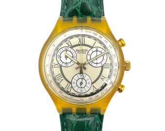 Vintage 1994 Swatch Chrono INSPYRAL SCG102 - Unworn Mint Condition