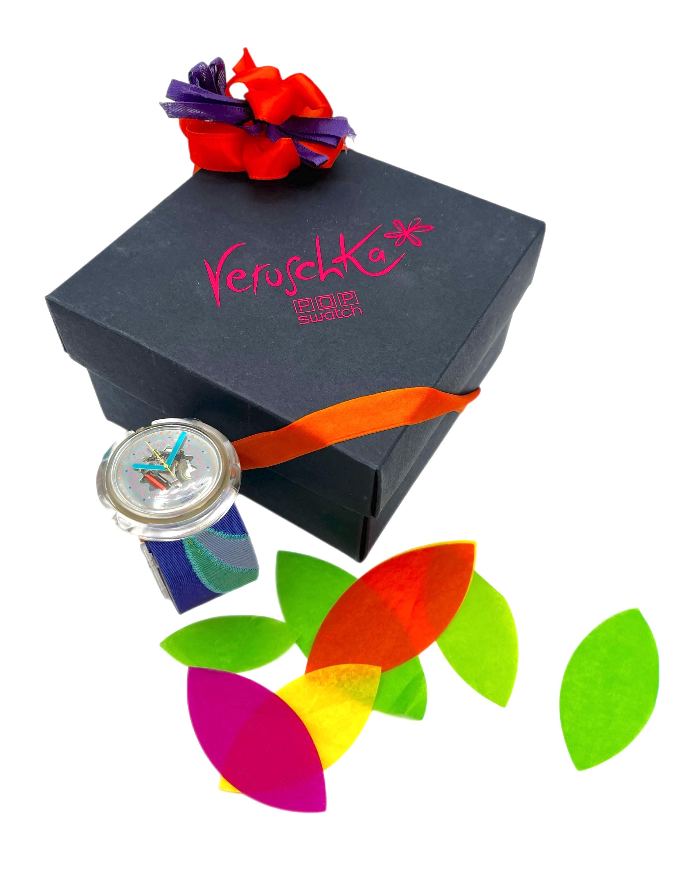 Vintage 1992 Pop Swatch PWZ103 VERUSCHKA - Mint Unworn Condition