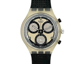 Vintage 1994 Swatch Chrono INSPYRAL SCG102 - Unworn Mint Condition