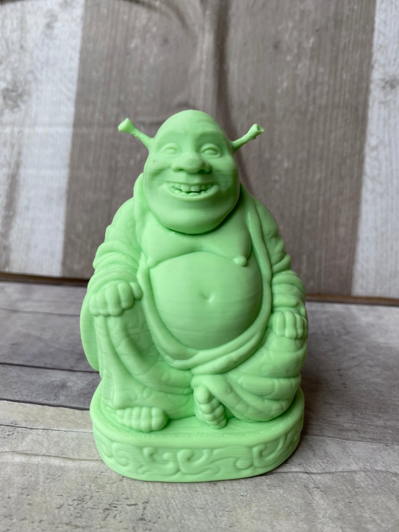 Shrek Buddha Statue 3D Printed Home Decor Desk Ornament Etsy
