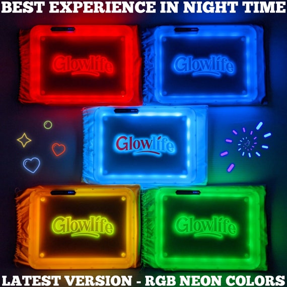 GLOWLIFE LED Rolling Tray Light up Rolling Tray Cookies Etsy