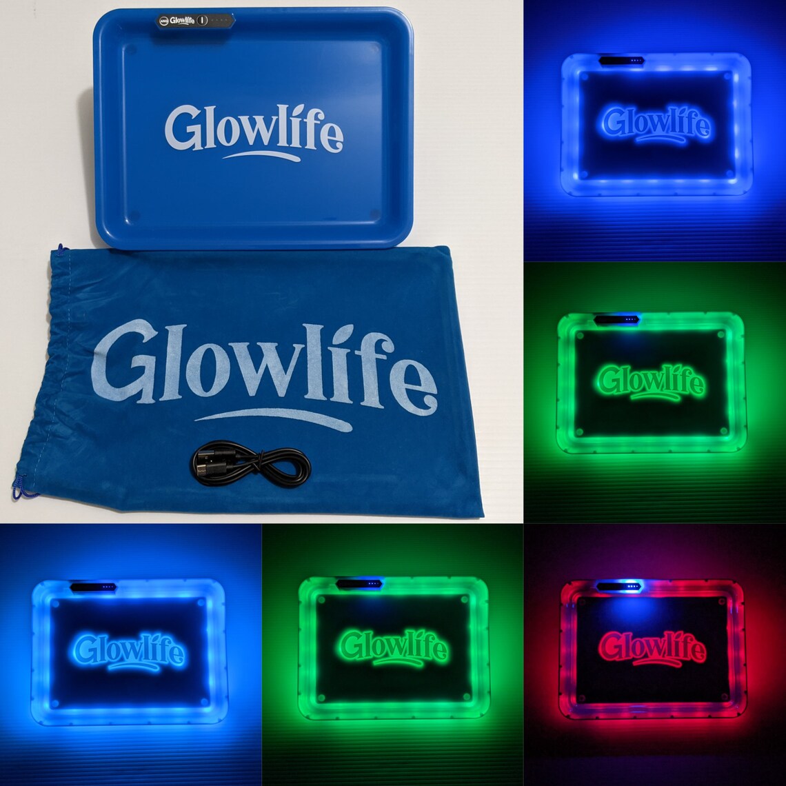 GLOWLIFE LED Rolling Tray Light up Rolling Tray Cookies Etsy