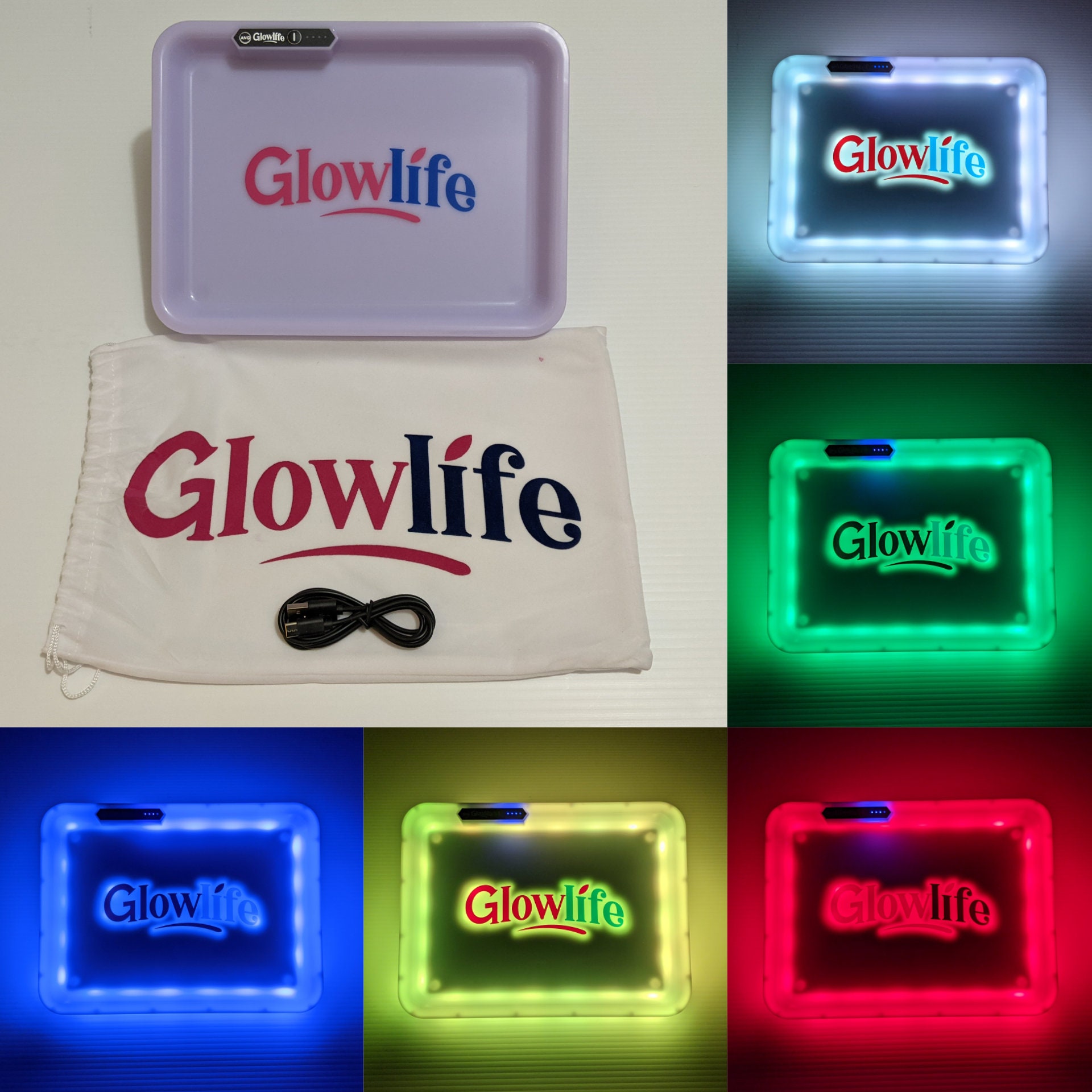 GLOWLIFE LED Rolling Tray Light up Rolling Tray Cookies Etsy
