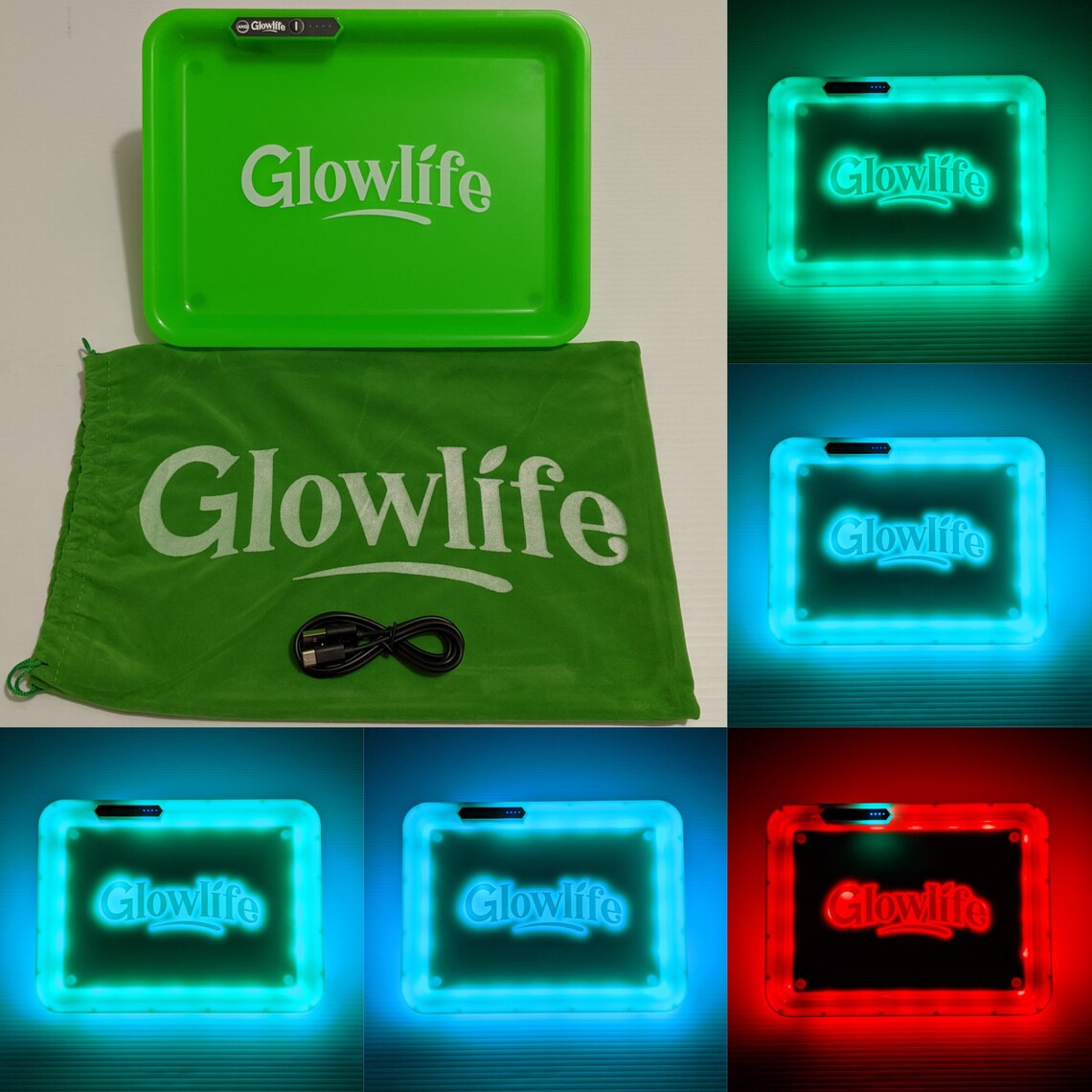 GLOWLIFE LED Rolling Tray Light up Rolling Tray Cookies Etsy