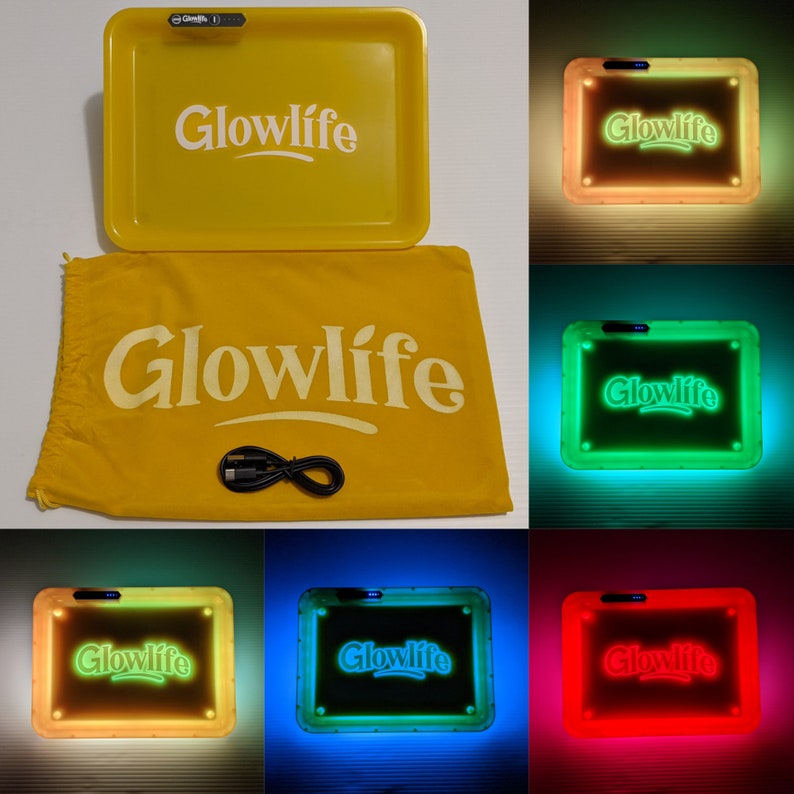 GLOWLIFE LED Rolling Tray Light up Rolling Tray Cookies Etsy