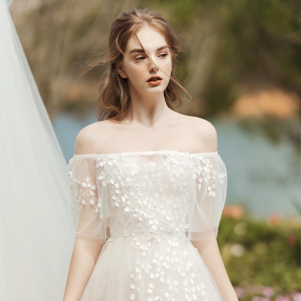 A Line Wedding Dress - Etsy