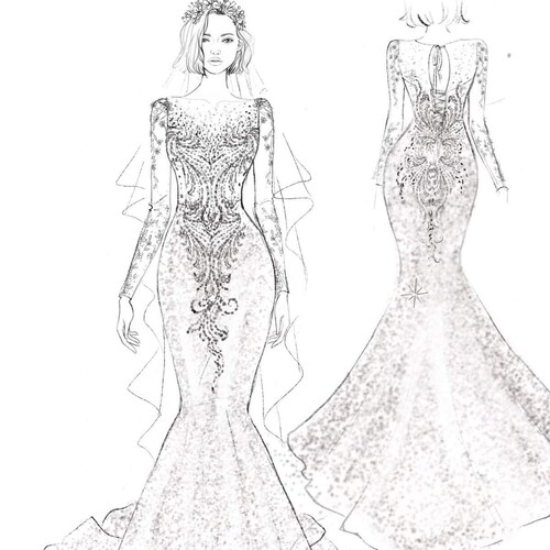 Custom Wedding Dress for Bride. Etsy