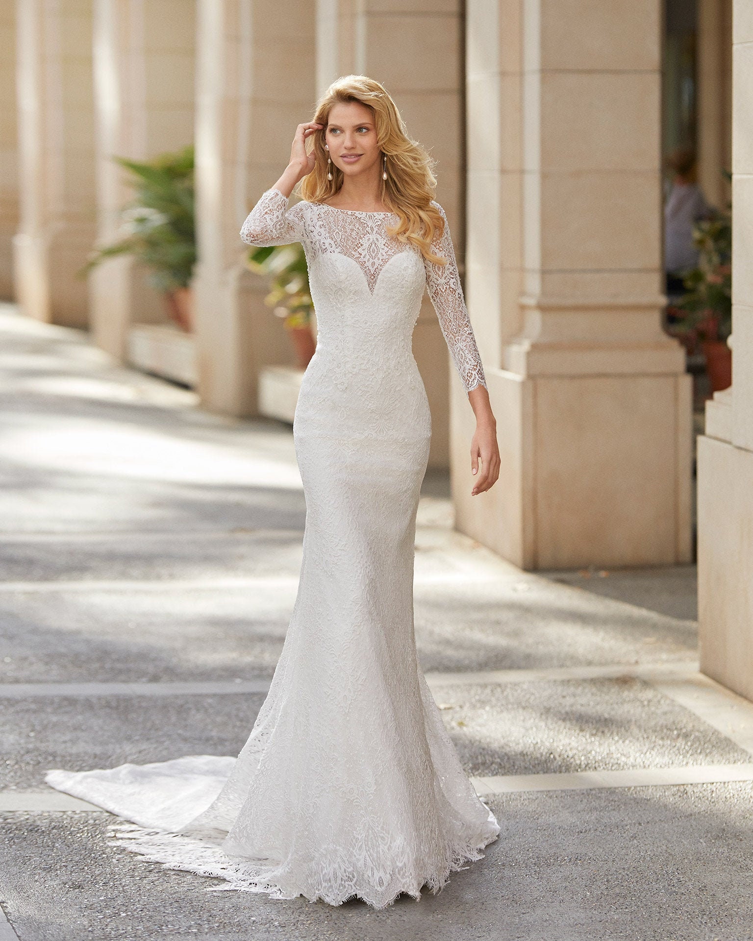 Long Sleeve Mermaid Wedding Dress 