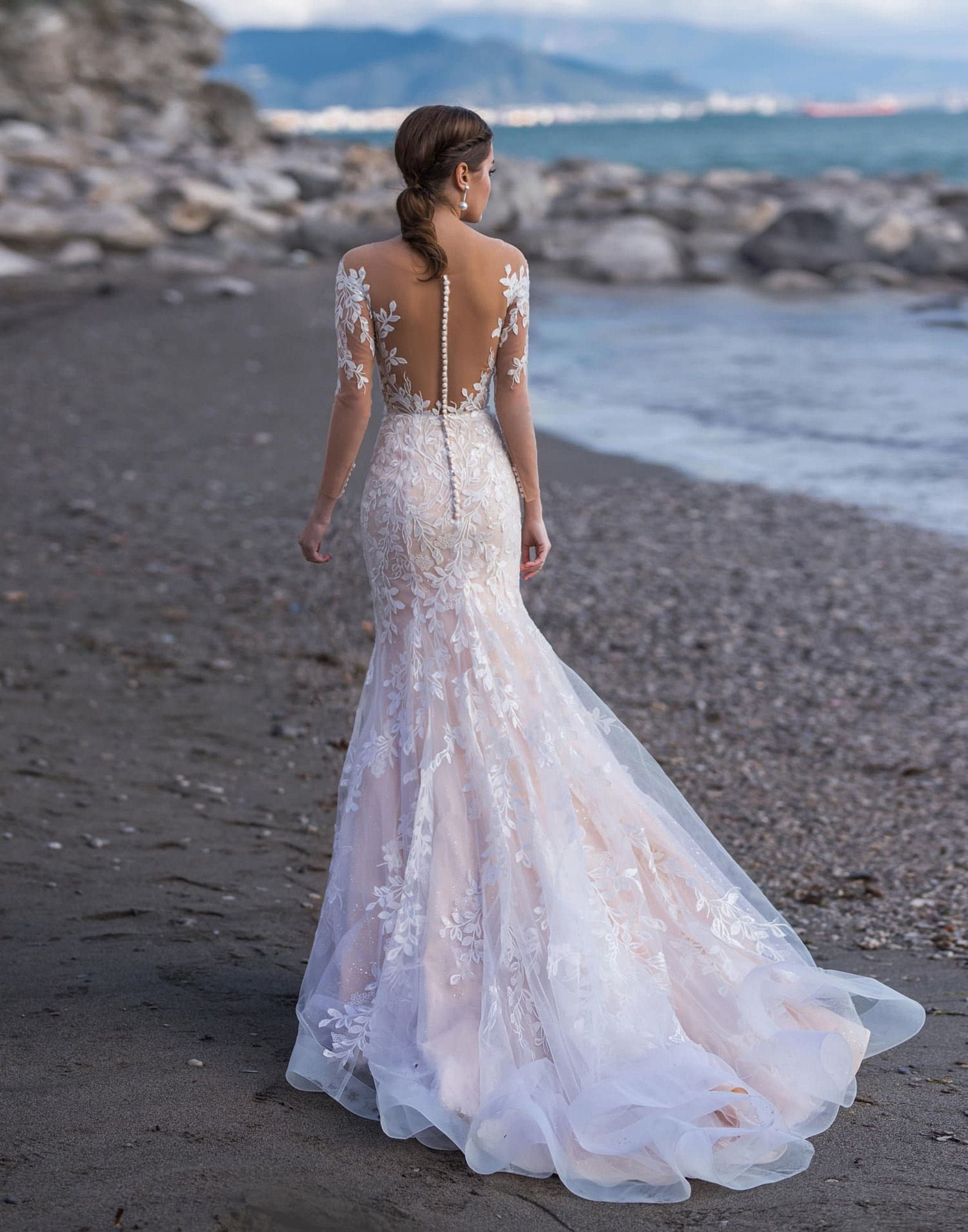 Mermaid Wedding Dress With Glamorous ...