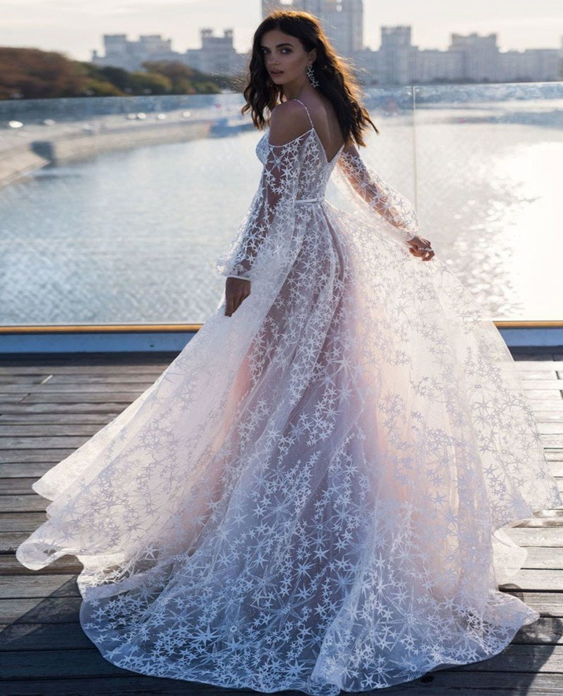 Sexy A-line Wedding Dress. Backless A-line Wedding Dress. | Etsy