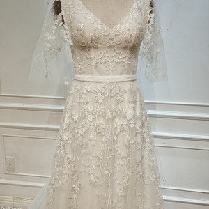 Beautiful Lace Wedding Dress With a Gentle A-line Detachable - Etsy