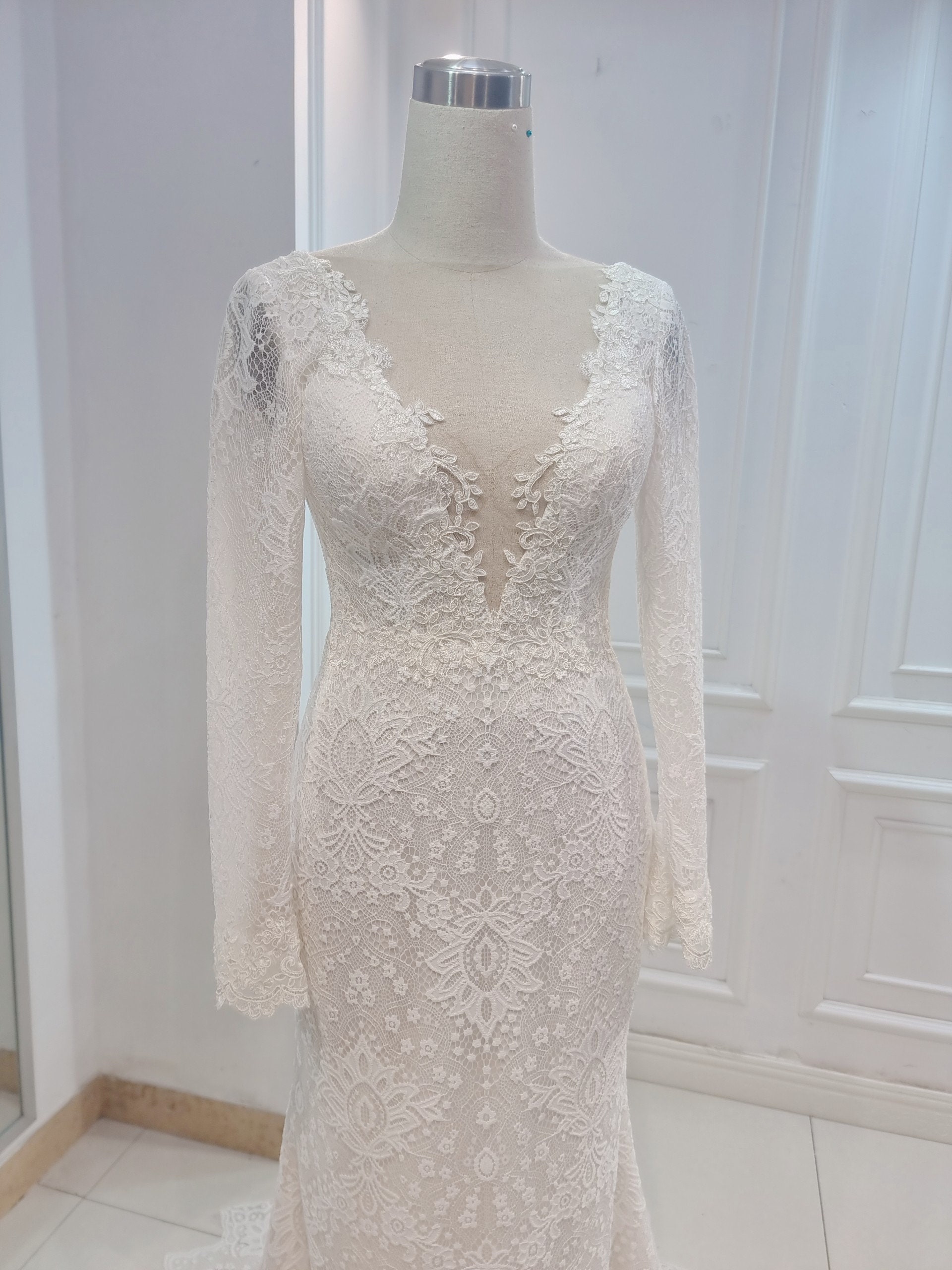 2 in 1 Wedding Dress. French Lace Mermaid Wedding Dress. - Etsy
