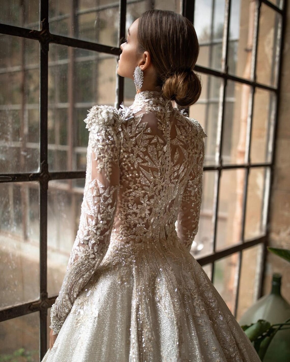 Chic Wedding Dress for Church Bride. Luxury Wedding Dress With - Etsy