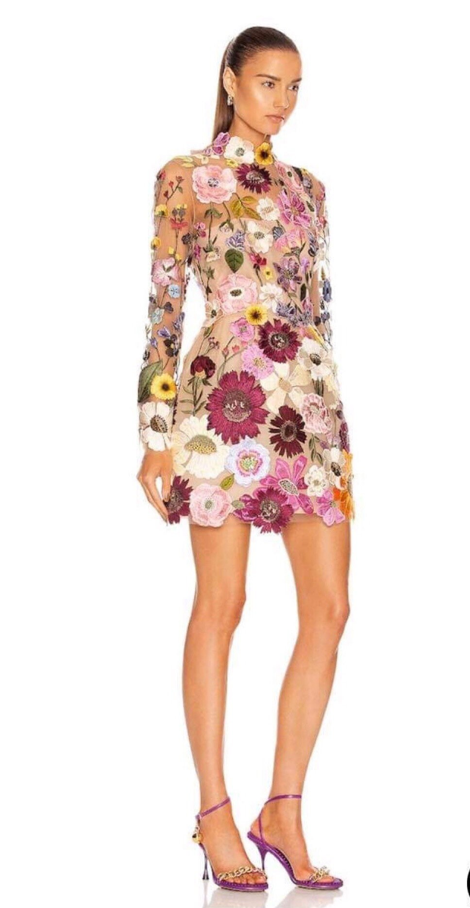 Floral Party Dresses Custom Evening Dresses. Etsy