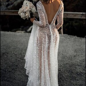 Sparkling Custom Wedding Dress - Etsy
