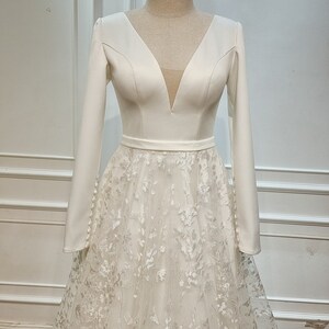 A-line Wedding Dress Using High Quality Lace Fabric. Elegant - Etsy
