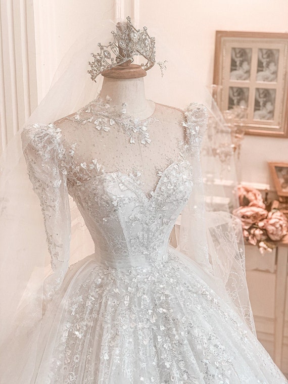 Amazing Sparkle Shimmering Tulle Skirt Bridal Glitter Evening | Etsy