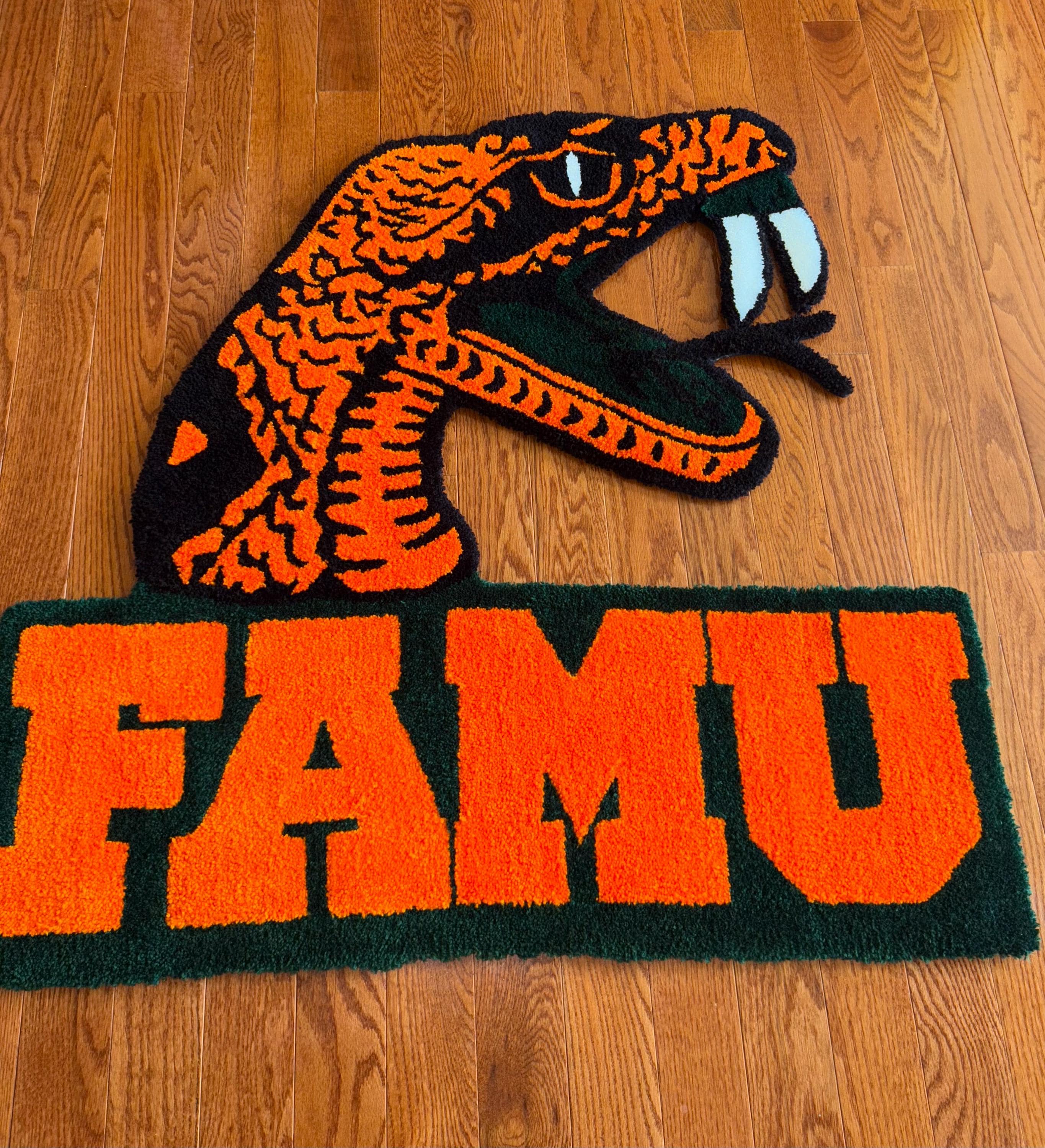 FAMU Rattler Shaped Rug - Etsy