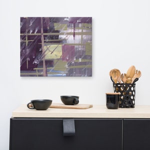Lila abstrakte Kunst, lila Kunst Leinwand, lila Kunstdruck, lila abstrakt, Kunstwerk für Schlafzimmer, abstrakte Kunst Leinwand, abstrakte Kunstdrucke