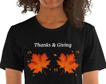 Thanksgiving, Fall T-Shirt, Give Thanks tee, Pumpkin Spice Love, Women’s Autumn shirt,  Fall