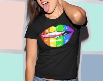 Rainbow Lips Unisex T-Shirt