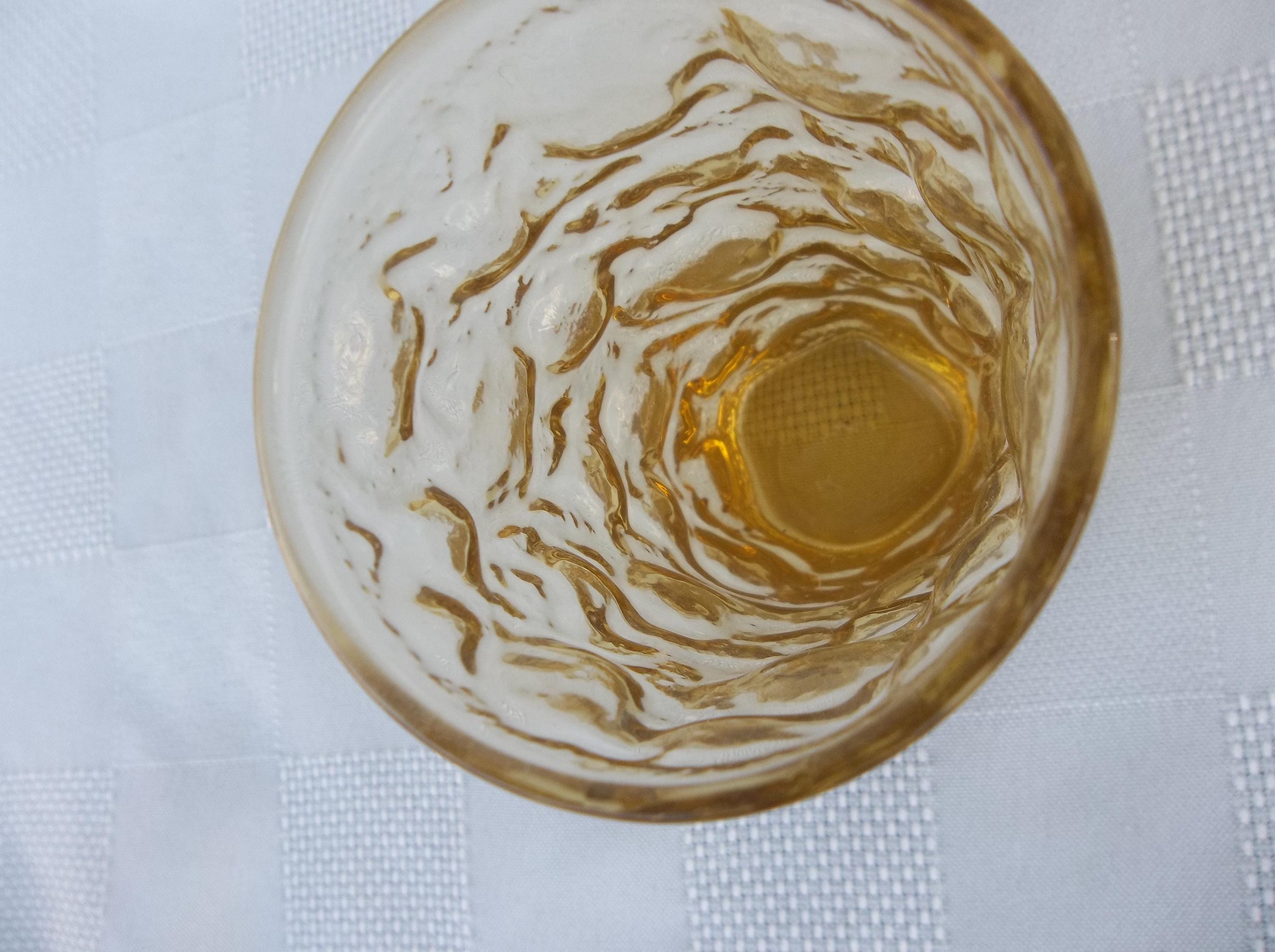 Libbey Aztec Gold Glasses: Vintage Textured Cocktail Set of 8 - Etsy