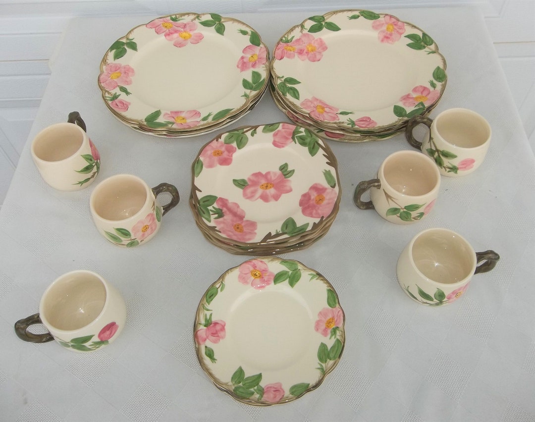 Franciscan Desert Rose, Vintage 24 Piece Set, Featuring Tall Coffee