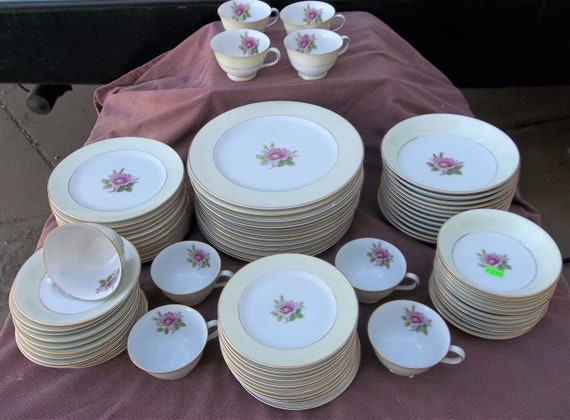 Occupied Japan China Set: Rosette Fuji Fine China, 90 Piece - Etsy