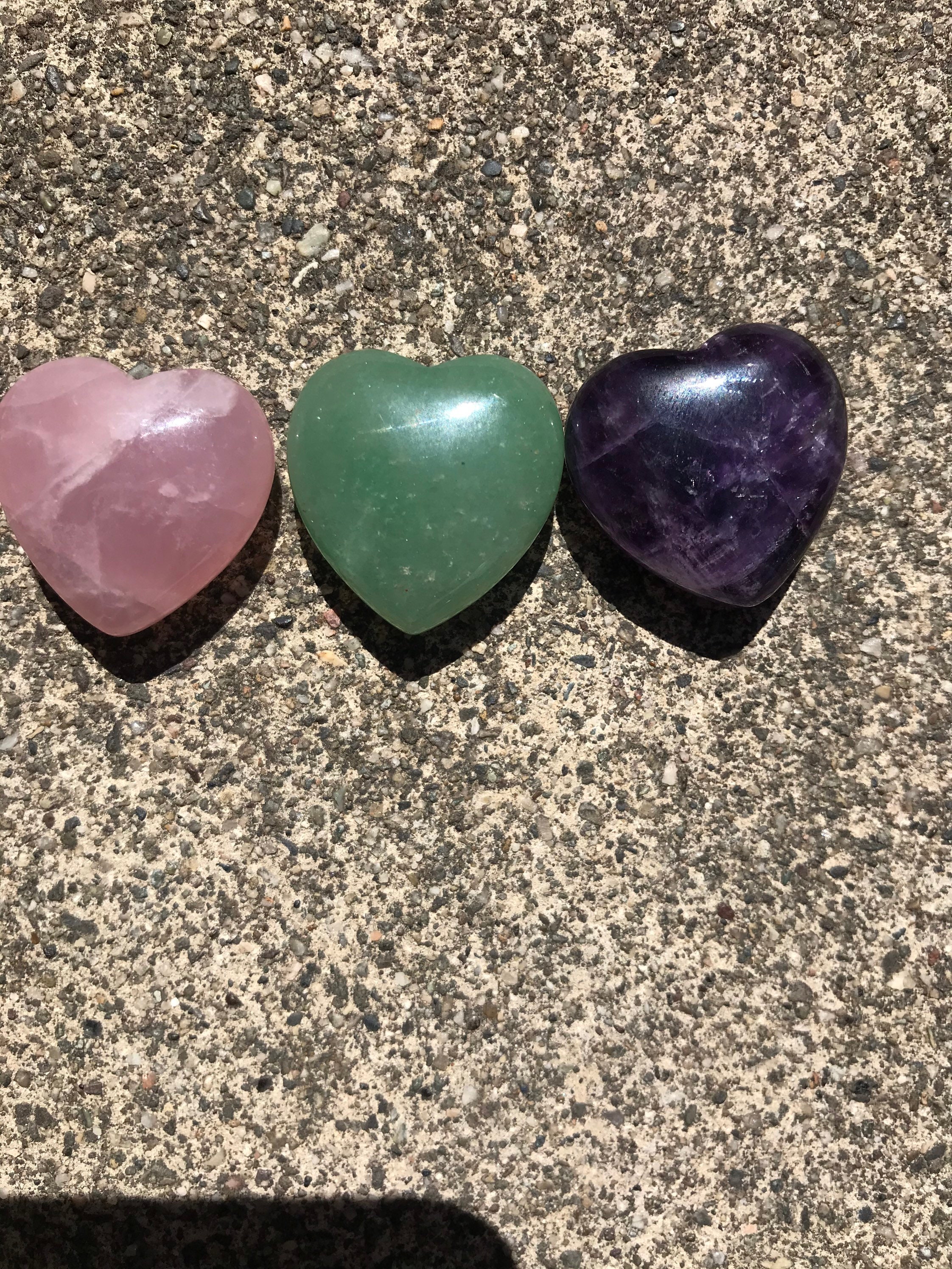 Heart Crystals Etsy