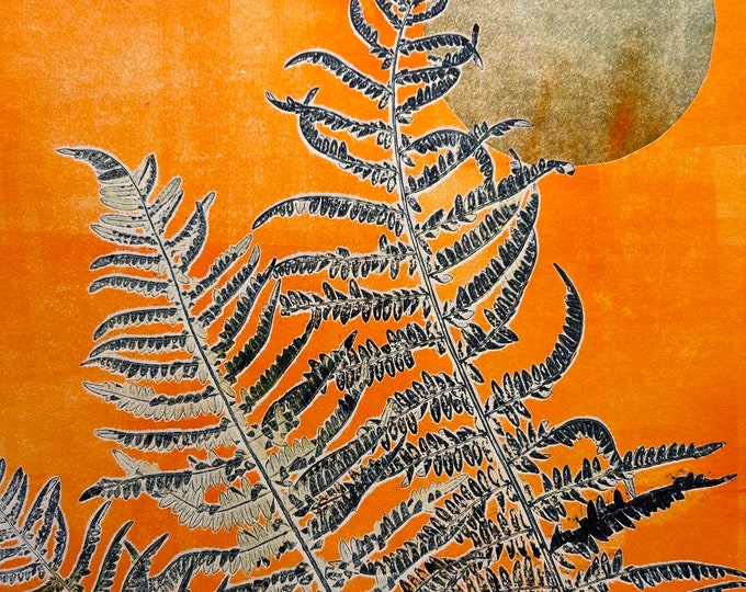 Featured listing image: Monotype Print - Ferndance II