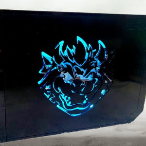 Wii Console with AVE-HDMI Digital out + RGB led Bowser Custom Shell