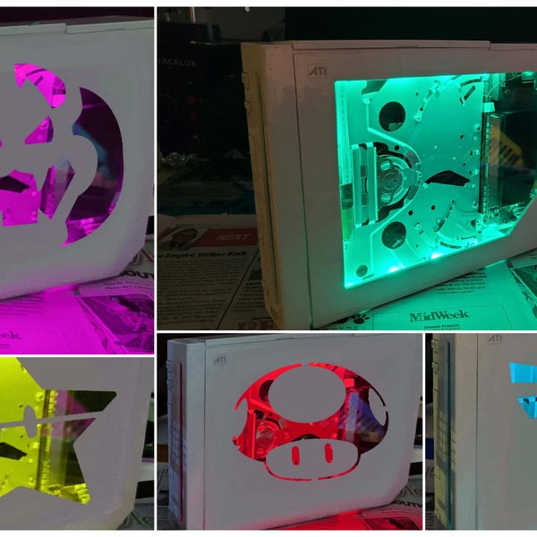 Carcasa superior personalizada para Wii con LED RGB + Consola Wii opcional con HDMI instalado