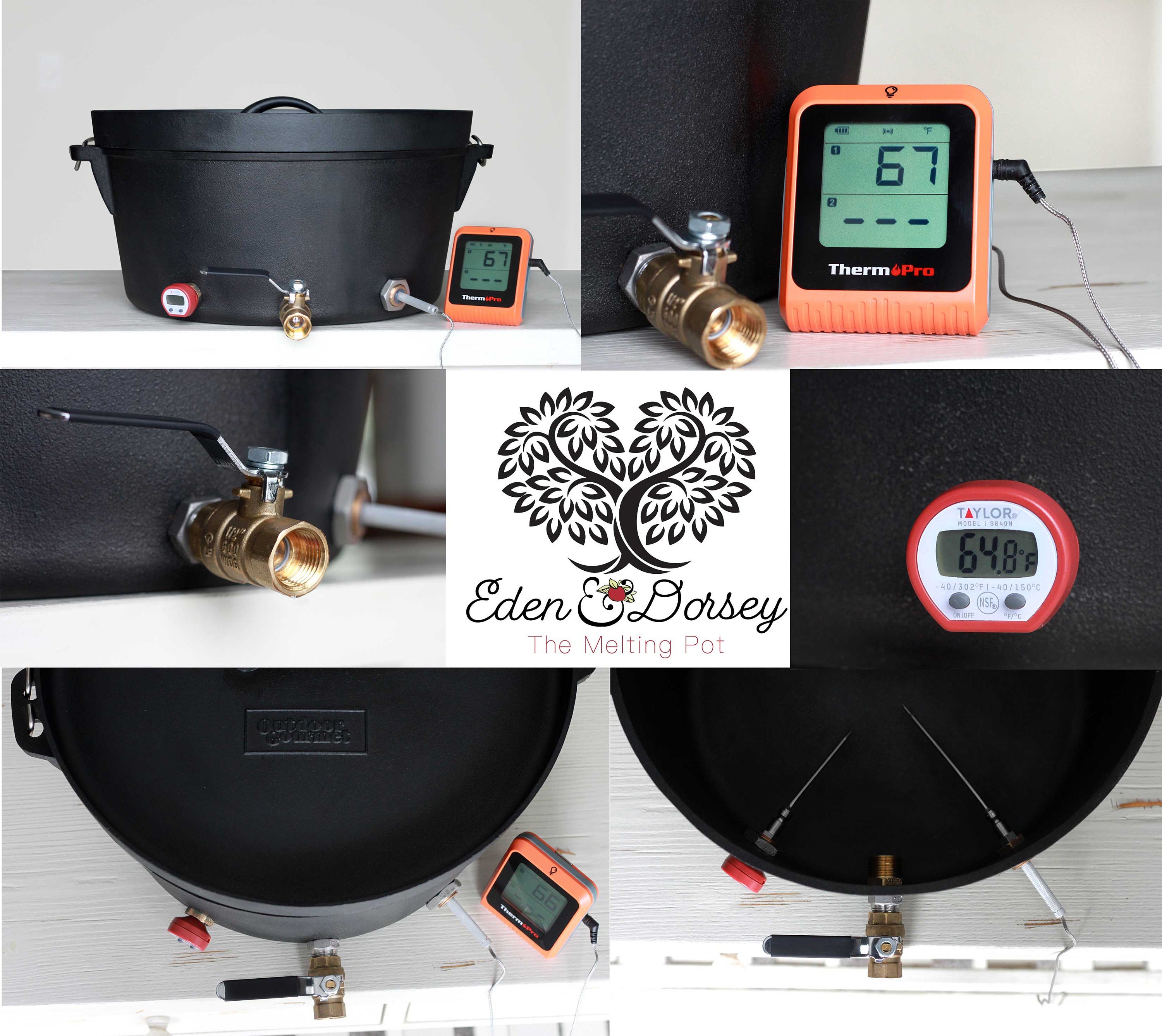 The Eden Candle Wax Melting Pot Wax Melter for Candle Making Etsy