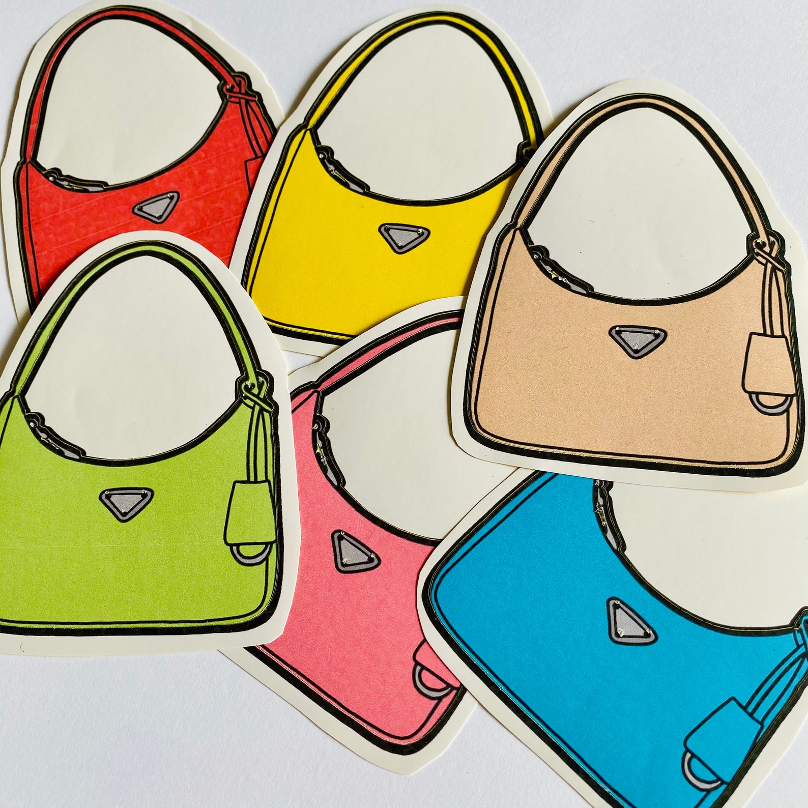 Fashion Bag Sticker Etsy