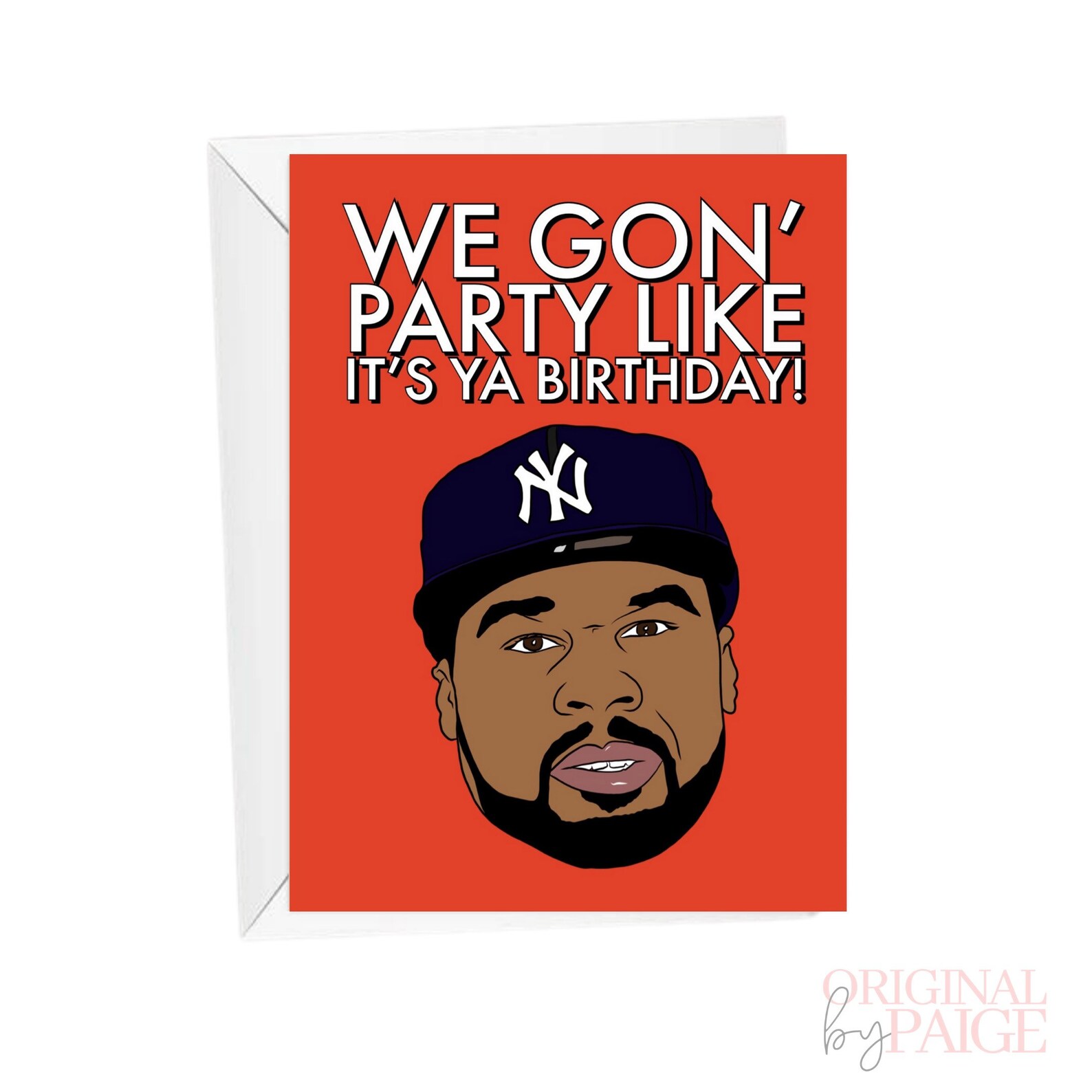 50 Cent birthday card. Etsy