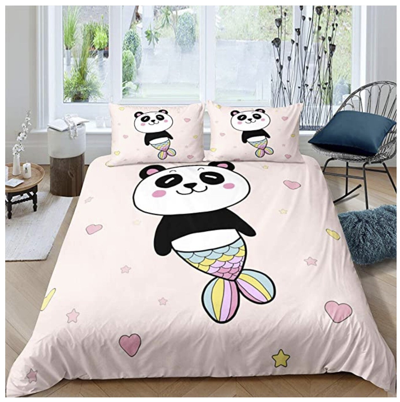 Ecrosebridal Panda Bedding Set Kids Bedding Set. Panda Fish Etsy