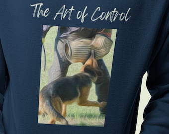 Bite Sports Art of Control Oil Painting Shirt/Protection Sports/Dog Sports/Schutzhund IGP/PSA Dog/K9 Handler/Unisex Heavy Blend Sweatshirt