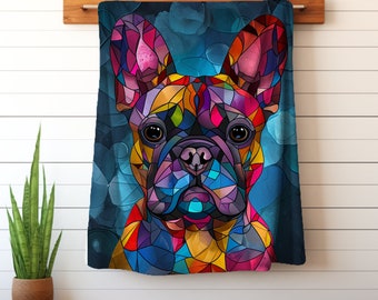 Frenchie throw blanket sale